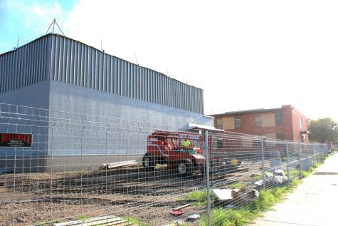 The new band room is coming underway.