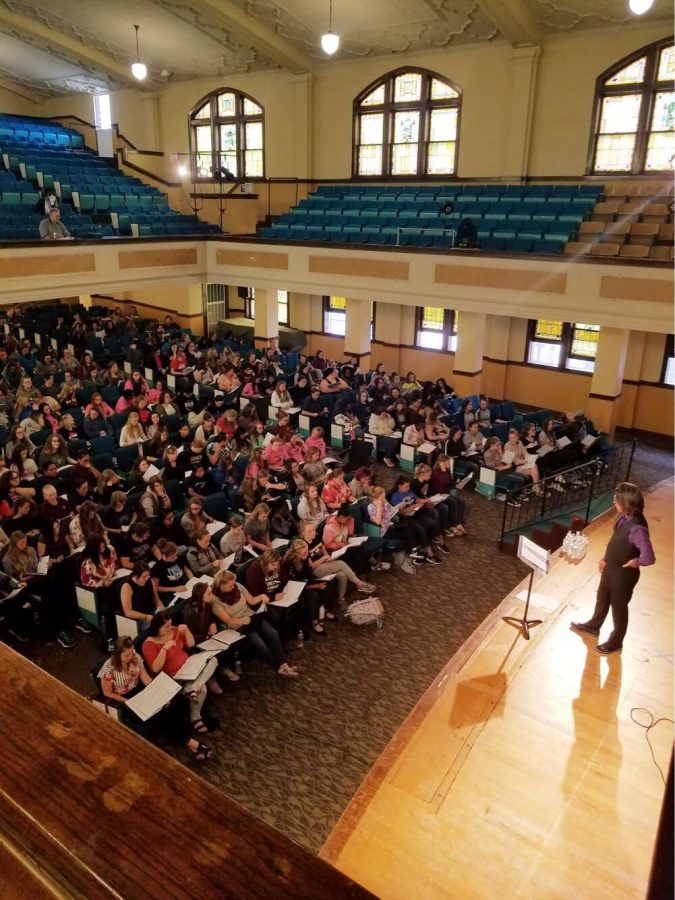 Choir+students+attending+the+KMEA+at+Kansas+Wesleyan+Univerisity