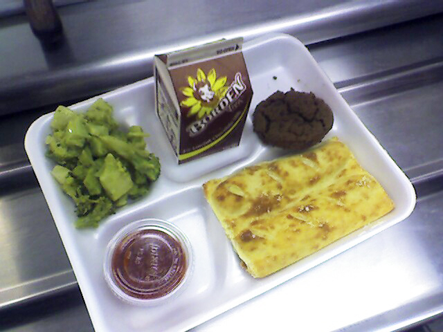 School lunch is probably more like prison food