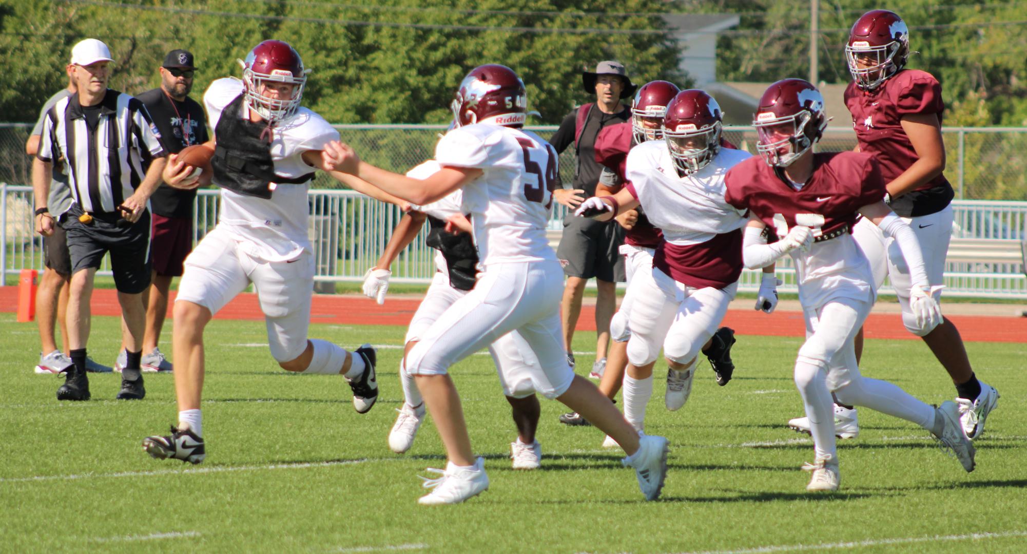 Football Scrimmage Photo Gallery