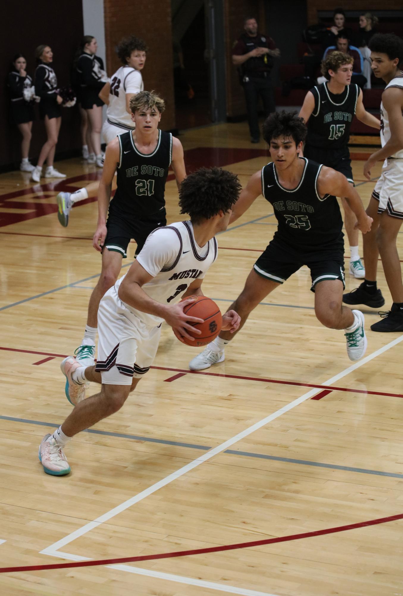 Varsity Boys Basketball vs. De Soto 1/22 (SIT) Photo Gallery
